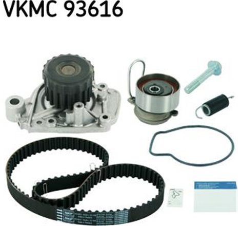 Set de distributie curea  intinzator  pompa de apa HONDA CIVIC VII. CIVIC VIII. FR-V. STREAM 1.5-1.6-1.7 02.01- - SKF-VKMC93616