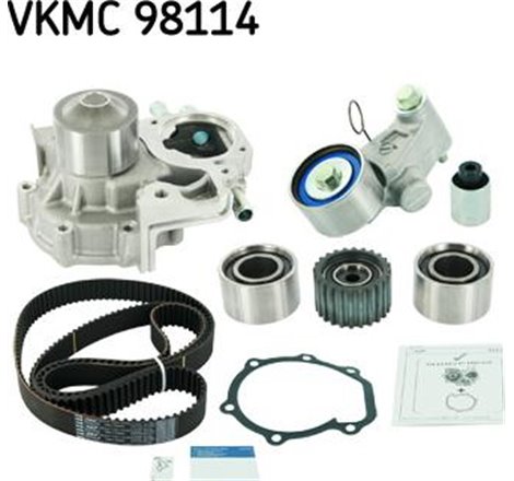 Set de distributie curea  intinzator  pompa de apa SUBARU FORESTER. IMPREZA 2.0 06.98-09.06 - SKF-VKMC98114