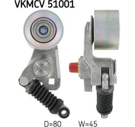 Intinzator de curea multi-V MERCEDES ACTROS. ACTROS MP2-MP3 OM541.920-OM542.969 04.96- - SKF-VKMCV 51001