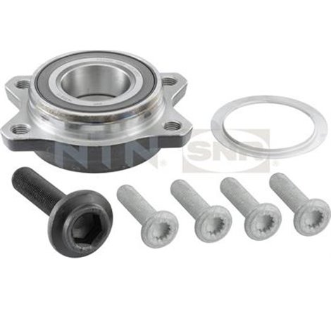 Set de rulmenti cu butuc Fata DR-ST cu mufa 43x85x40 AUDI A6 ALLROAD C6. A6 C5. A6 C6. R8. R8 SPYDER 2.0-5.2 06.01-07.15 - SNR-R