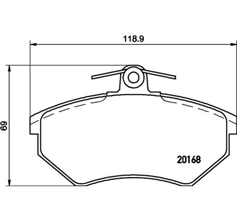 Set placute frana Fata VW CORRADO. PASSAT B2. PASSAT B3-B4. SCIROCCO 1.8-2.0-2.2 05.84-05.97 - Textar-2016801
