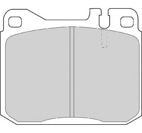 Set placute frana Fata MERCEDES 123 C123. 123 T-MODEL S123. 123 W123. S C126. S W126. SL R107. VW LT 28-35 I. LT 40-55 I 2.0-5.5