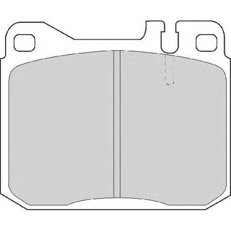 Set placute frana Fata MERCEDES 123 C123. 123 T-MODEL S123. 123 W123. S C126. S W126. SL R107. VW LT 28-35 I. LT 40-55 I 2.0-5.5