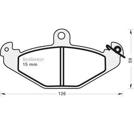 Set placute frana Spate CHRYSLER VIPER. DODGE VIPER. LOTUS ESPRIT S4. RENAULT 21. ESPACE III. LAGUNA I. SAFRANE I. SAFRANE II. S