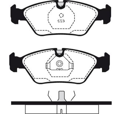 Set placute frana Fata BMW 3 E30. 5 E28. 6 E24. FERRARI 328 GTB. 328 GTS. MASERATI BITURBO. GHIBLI II. KARIF. SHAMAL. PORSCHE 92