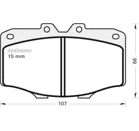 Set placute frana Fata TOYOTA 4 RUNNER I. HILUX. HILUX III. HILUX IV. HILUX VI. LAND CRUISER 2.0-4.2 03.69-05.05 - Textar-208520