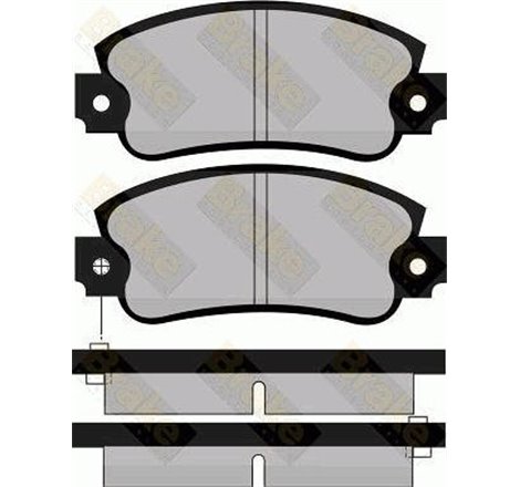 Set placute frana Fata FIAT 131. 900 T-E. 900 T-E PULMINO. PANDA. PANDA-HATCHBACK. REGATA. RITMO. UNO. LANCIA Y10. SEAT 131. FUR