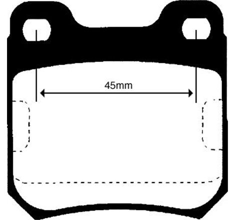 Set placute frana Spate CHEVROLET VECTRA. OPEL KADETT E. OMEGA A. OMEGA B. SENATOR B. VECTRA B. SAAB 900 II. 9-3. 9-5 1.6-3.6 09