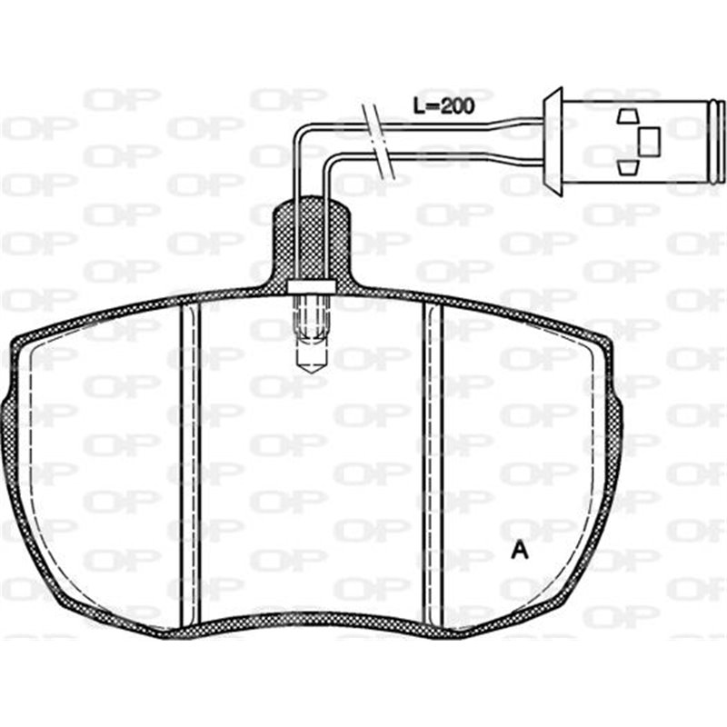 Set placute frana Fata IVECO DAILY II. ALFA ROMEO AR 8. LAND ROVER DISCOVERY I. RANGE ROVER I. ROVER 2000-3500 2.0-4.0 06.76-05.