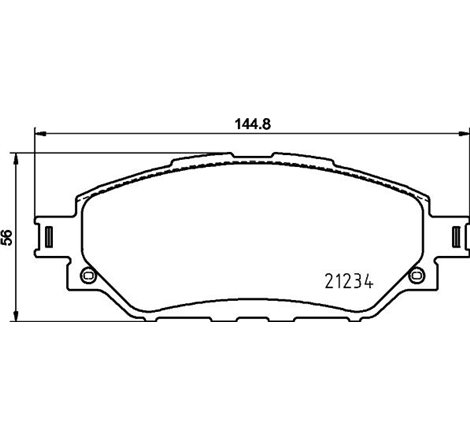 Set placute frana Fata TOYOTA HILUX VIII 2.4D-2.7-2.8D 05.15- - Textar-2123401