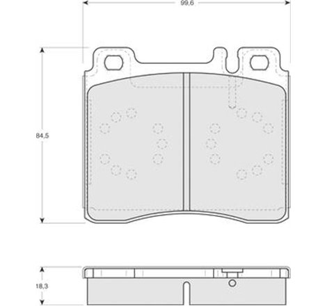 Set placute frana Fata MERCEDES S C140. S W140 2.8-6.0 02.91-12.99 - Textar-2130304