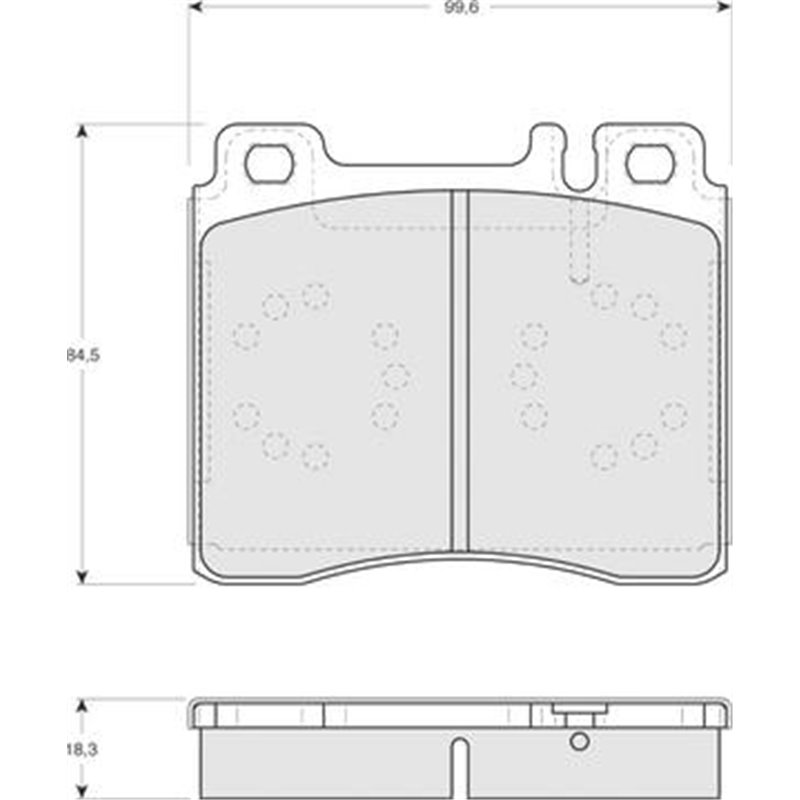Set placute frana Fata MERCEDES S C140. S W140 2.8-6.0 02.91-12.99 - Textar-2130304