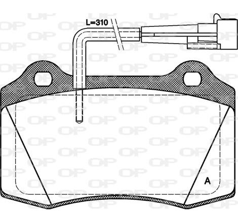 Set placute frana Fata ALFA ROMEO 147. 156. GTV. SPIDER. CHRYSLER VIPER. DODGE VIPER. FERRARI 360. FIAT COUPE. TESLA MODEL X 2.0