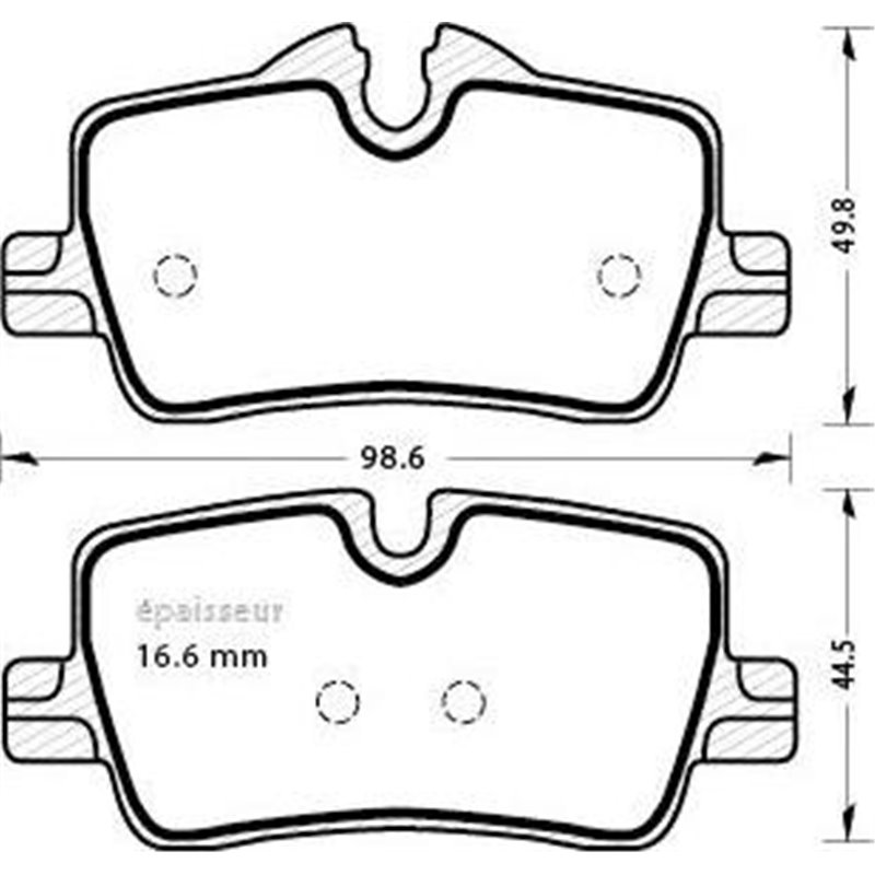 Set placute frana Spate BMW 2 G42. G87. 3 G20. G80. G28. 3 G21. 3 G21. G81. 4 G22. G82. 4 G23. G83. 4 GRAN COUPE G26 1.6-3.0DH 1