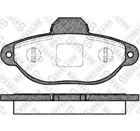 Set placute frana Fata FIAT CINQUECENTO. PANDA. PANDA-HATCHBACK. PUNTO. PUNTO-HATCHBACK. SEICENTO-600. FORD KA. LANCIA Y. Y10. Z