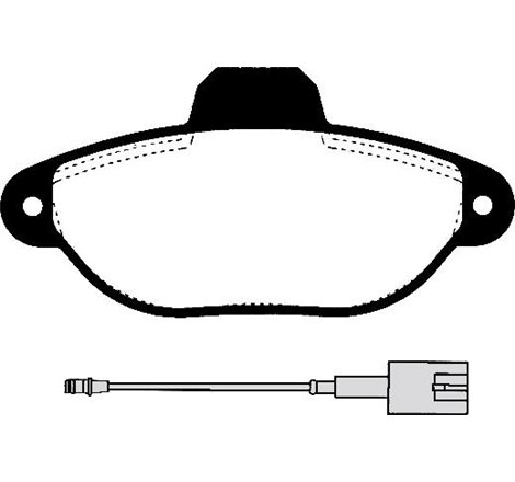 Set placute frana Fata FIAT 500. PANDA. PUNTO. SEICENTO-600. FORD KA 0.9-1.4 04.97- - Textar-2143609