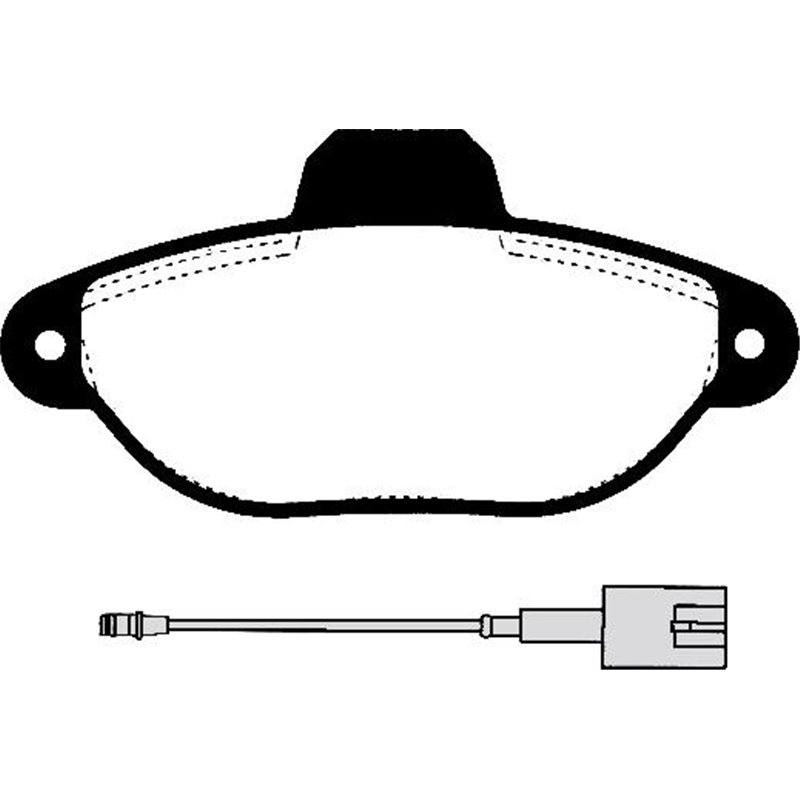 Set placute frana Fata FIAT 500. PANDA. PUNTO. SEICENTO-600. FORD KA 0.9-1.4 04.97- - Textar-2143609