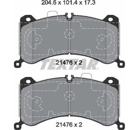 Set placute frana Fata AUDI E-TRON. Q8 E-TRON Electric 09.18- - Textar-2147601
