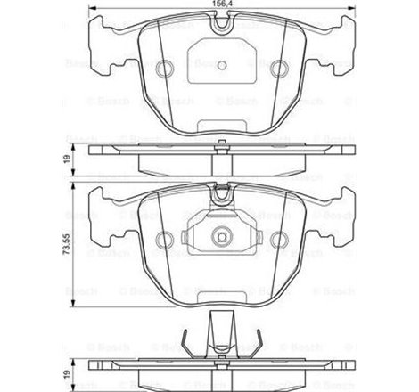 Set placute frana Fata BMW 5 E39. 7 E38. X5 E53 2.0D-4.9 03.94-12.06 - Textar-2148602