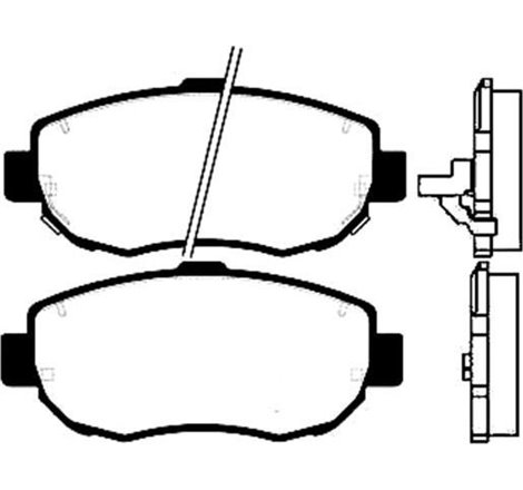 Set placute frana fata STEXUS GS. IS I. IS SPORTCROSS. LS. SC. TOYOTA ALTEZZA. ALTEZZA GITA. ARISTO. CELSIOR. MARK II IX. MARK I