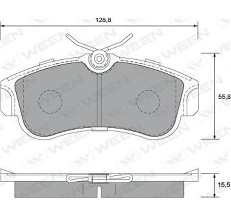 Set placute frana Fata NISSAN ALMERA II. PRIMERA 1.5-2.0D 06.90-11.06 - Textar-2154601