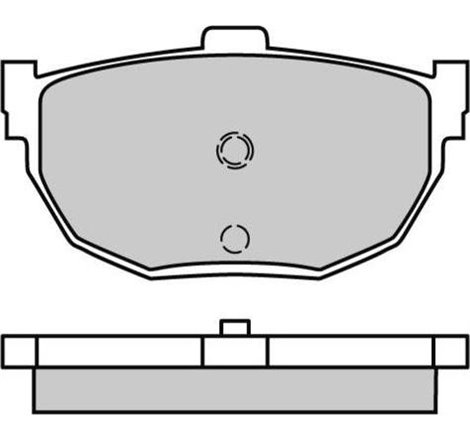 Set placute frana Spate HYUNDAI COUPE I. COUPE II. ELANTRA III. GETZ. LANTRA I. LANTRA II. TIBURON. KIA CERATO I. NISSAN BLUEBIR
