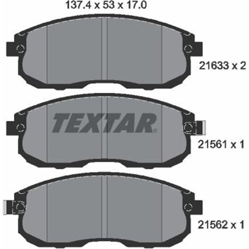 Set placute frana Fata INFINITI G. I30. NISSAN 200SX. 350Z. ALTIMA. AVENIR. MAXIMA-MAXIMA QX IV. MAXIMA III. SENTRA V. SENTRA VI