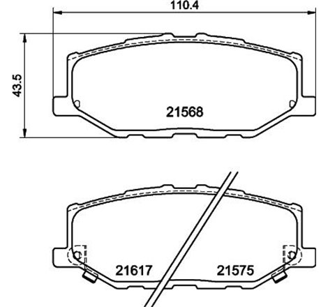 Set placute frana FataSUZUKI JIMNY 1.5 07.18- - Textar-2156801