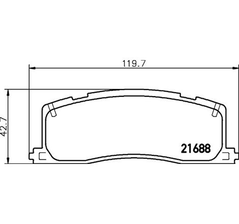 Set placute frana Spate TOYOTA PREVIA I 2.4 01.90-08.00 - Textar-2168801