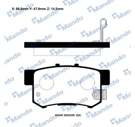 Set placute frana Spate ACURA LEGEND. LEGEND II. RL. RSX. TL. TSX. FORD MAVERICK. HONDA ACCORD IV. ACCORD V. ACCORD VI. ACCORD V
