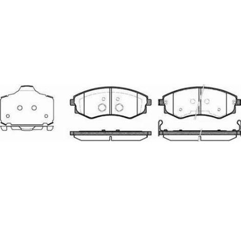 Set placute frana Fata DAEWOO REXTON. SSANGYONG MUSSO. REXTON. REXTON-REXTON II 2.2D-3.2 04.02- - Textar-2172502