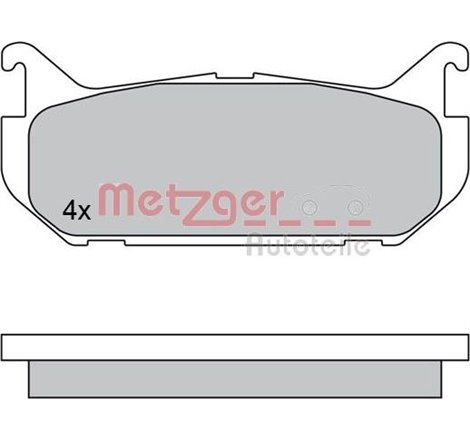 Set placute frana Spate FORD USA PROBE II. MAZDA 323 P V. 626 IV. MX-6. XEDOS 6 1.3-2.5 08.91-10.99 - Textar-2176603