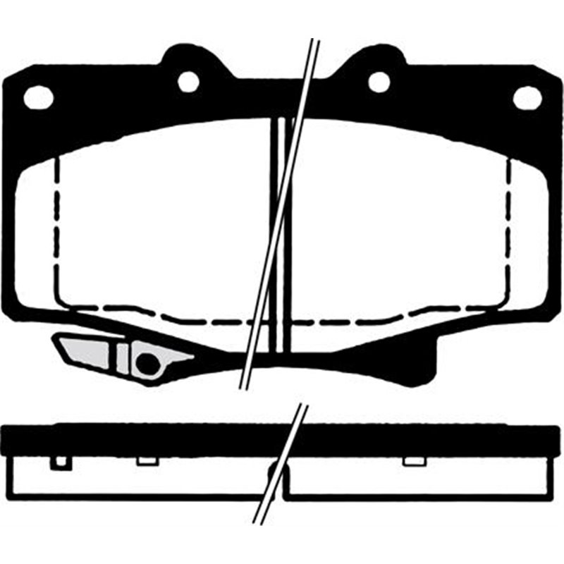 Set placute frana Fata TOYOTA LAND CRUISER. LAND CRUISER 80 4.0-4.2D-4.5 01.90-08.01 - Textar-2177501