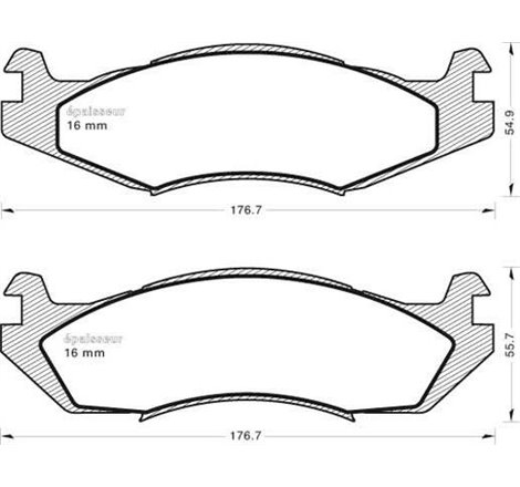 Set placute frana Fata CHEVROLET CAPRICE. HUMMER HUMMER H1. JEEP CHEROKEE. COMANCHE. WRANGLER I 2.1D-6.5D 10.84-12.04 - Textar-2