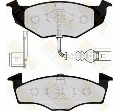 Set placute frana Fata SKODA FABIA I. FABIA I PRAKTIK. FABIA II. VW POLO 1.0-1.9D 08.99-12.14 - Textar-2186801