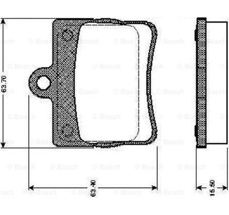 Set placute frana Spate MERCEDES C W202. E C124 1.8-2.5D 03.93-05.00 - Textar-2190003