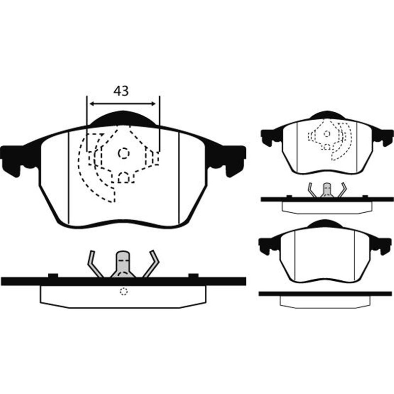 Set placute frana.frana disc - Textar-2191102 - Textar-2191102