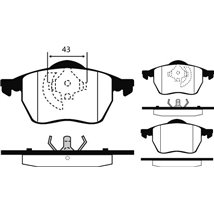 Set placute frana.frana disc - Textar-2191102 - Textar-2191102