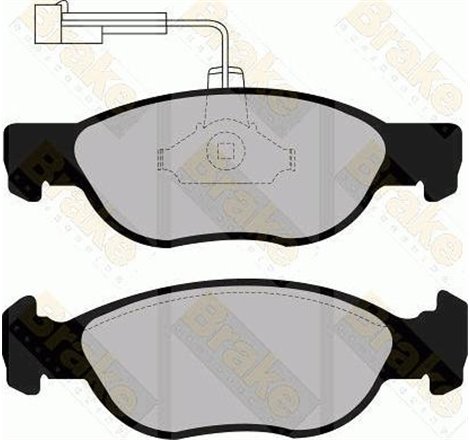 Set placute frana Fata ALFA ROMEO 145. 146. FIAT BARCHETTA. BRAVA. BRAVO I. MAREA. PUNTO. LANCIA DEDRA. DELTA II 1.2-2.0 04.89-0