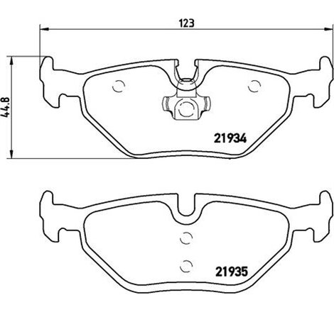 Set placute frana Spate BMW 3 E46. Z1. Z4 E85. Z4 E86. MG MG 6. MG X-POWER. MG ZT. MG ZT- T. ROVER 75. 75 I 1.6-5.0 06.88- - Tex