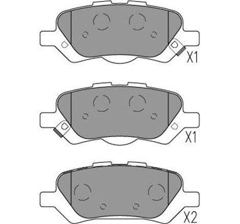 Set placute frana Spate TOYOTA VENZA. VW GOLF SPORTSVAN VII 1.0-2.7-3.5 11.08-08.20 - Textar-2200301