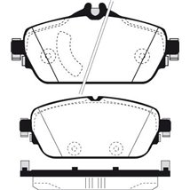 Set placute frana Fata MERCEDES C A205. C C205. C T-MODEL S205. C W205. E A238. E C238. E T-MODEL S213. E W213. GLA X156 1.5-2.2