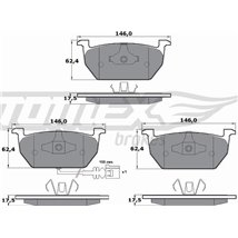Set placute frana Fata AUDI A3. SEAT LEON. LEON SC. LEON ST. SKODA OCTAVIA III. SCALA. VW GOLF ALLTRACK VII. GOLF SPORTSVAN VII.