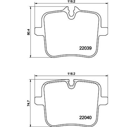 Set placute frana Spate BMW 5 G30. F90. 7 G11. G12. 8 G14. F91. 8 G15. F92. 8 GRAN COUPE G16. F93. X5 G05. X5 G05. F95. X6 G06. 