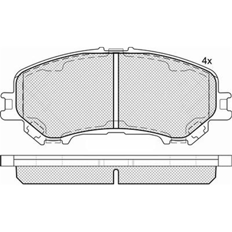 Set placute frana Fata NISSAN QASHQAI II. X-TRAIL III. RENAULT KADJAR. KOLEOS II 1.2-2.0 11.13- - Textar-2206501