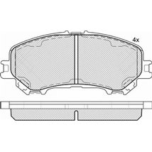 Set placute frana Fata NISSAN QASHQAI II. X-TRAIL III. RENAULT KADJAR. KOLEOS II 1.2-2.0 11.13- - Textar-2206501