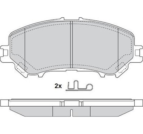 Set placute frana Fata NISSAN X-TRAIL III. RENAULT KADJAR. KOLEOS II 1.2-2.5 04.14- - Textar-2206503