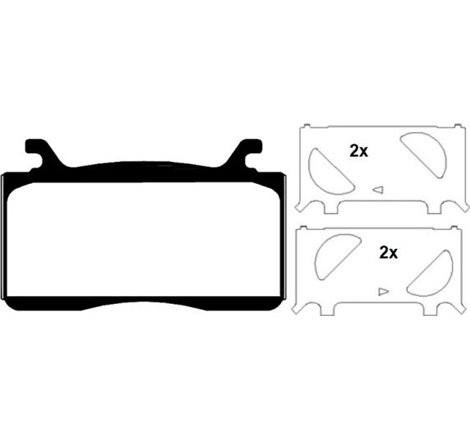 Set placute frana Fata ALFA ROMEO GIULIA. STELVIO 2.0-2.2D 10.15- - Textar-2209401