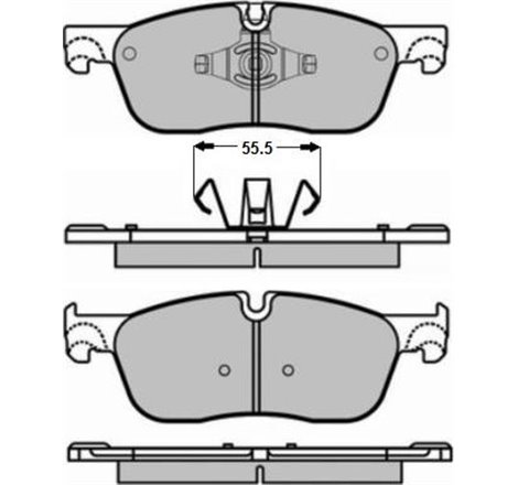 Set placute frana Fata JAGUAR F-PACE. XE. XF II. XF SPORTBRAKE 2.0-3.0D 03.15- - Textar-2214501