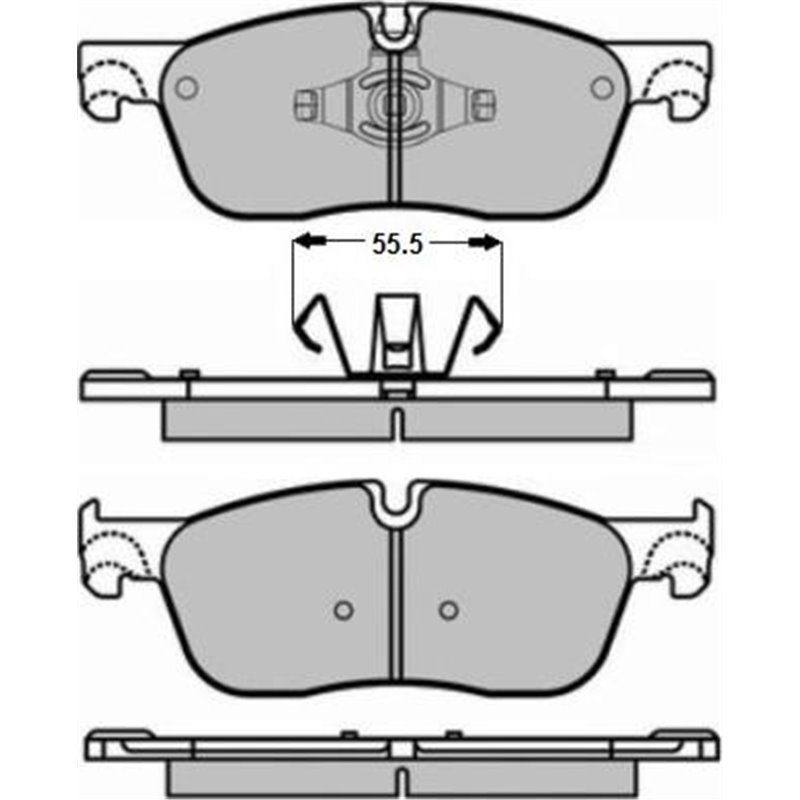 Set placute frana Fata JAGUAR F-PACE. XE. XF II. XF SPORTBRAKE 2.0-3.0D 03.15- - Textar-2214501